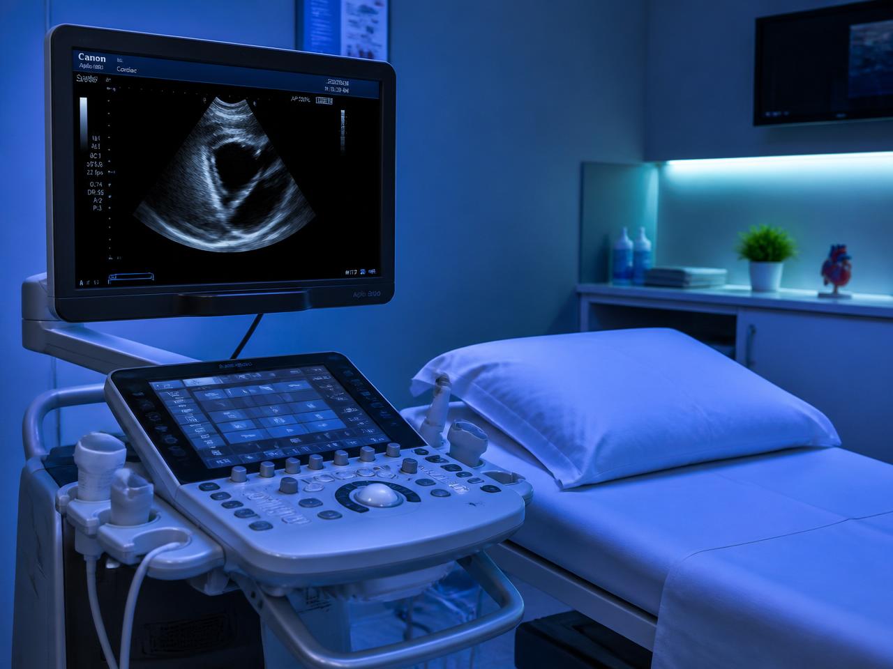Modern ultrasound sonography room